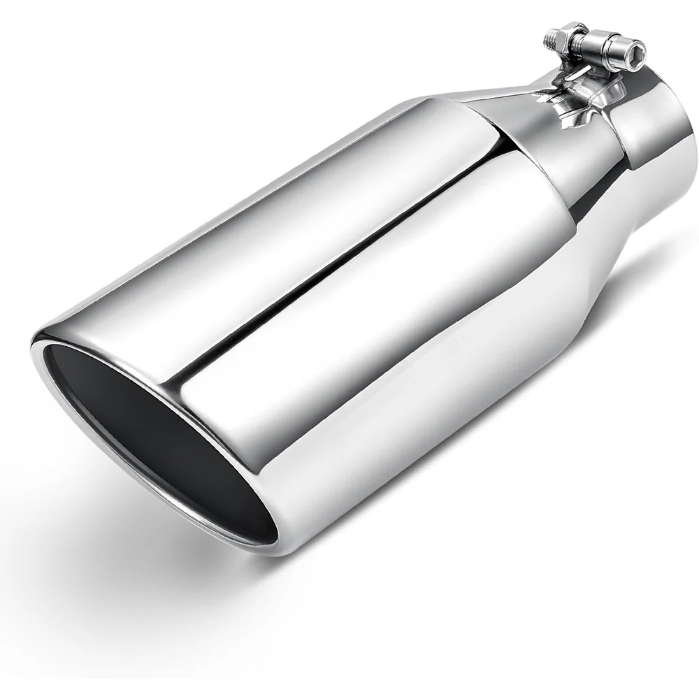 EVIL ENERGY Universal Diesel Exhaust Tip for Trucks, Universal Bolt-On, Black Powder Coated/Polished Stainless Steel - Image 15