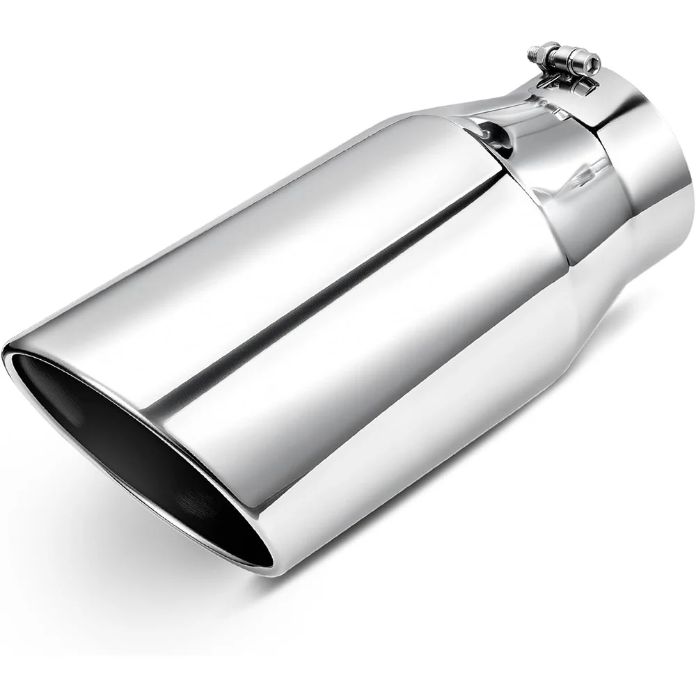 EVIL ENERGY Universal Diesel Exhaust Tip for Trucks, Universal Bolt-On, Black Powder Coated/Polished Stainless Steel - Image 18