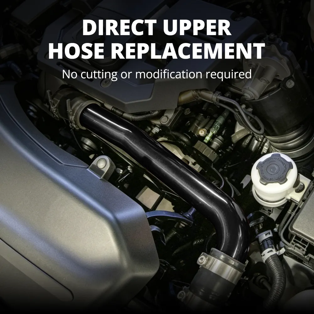 EVIL ENERGY Upper Coolant Hose Kit for 2019-2024 6.7L Cummins Standard Output, Aluminum Upper Radiator Coolant Hose Replacement Upgrade - Image 11