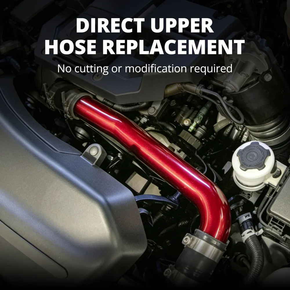 EVIL ENERGY Upper Coolant Hose Kit for 2019-2024 6.7L Cummins Standard Output, Aluminum Upper Radiator Coolant Hose Replacement Upgrade - Image 12