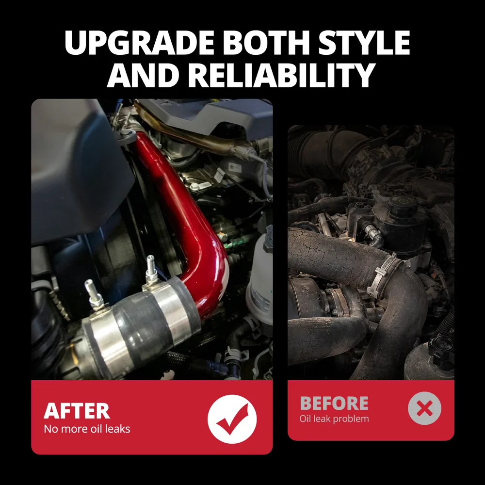 EVIL ENERGY Upper Coolant Hose Kit for 2019-2024 6.7L Cummins Standard Output, Aluminum Upper Radiator Coolant Hose Replacement Upgrade - Image 14