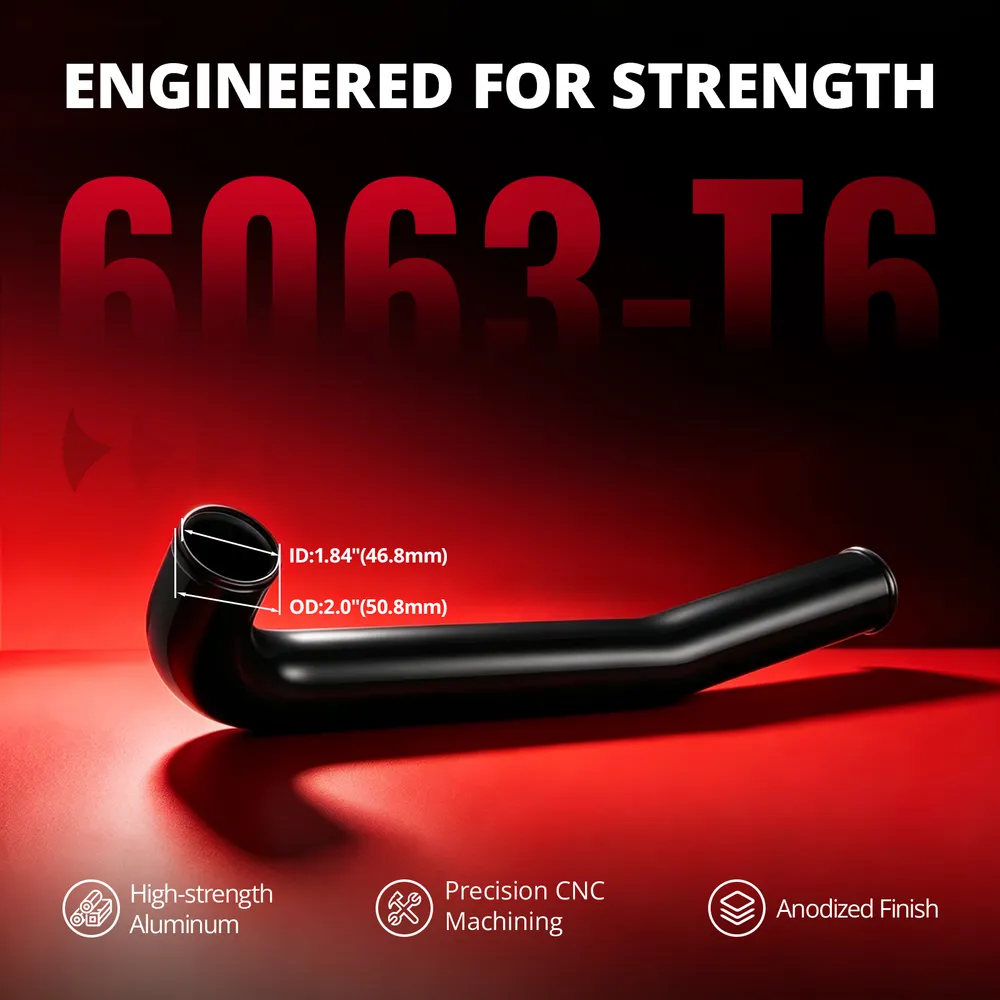 EVIL ENERGY Upper Coolant Hose Kit for 2019-2024 6.7L Cummins Standard Output, Aluminum Upper Radiator Coolant Hose Replacement Upgrade - Image 6