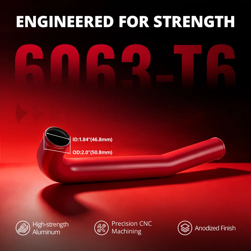 EVIL ENERGY Upper Coolant Hose Kit for 2019-2024 6.7L Cummins Standard Output, Aluminum Upper Radiator Coolant Hose Replacement Upgrade - Image 7