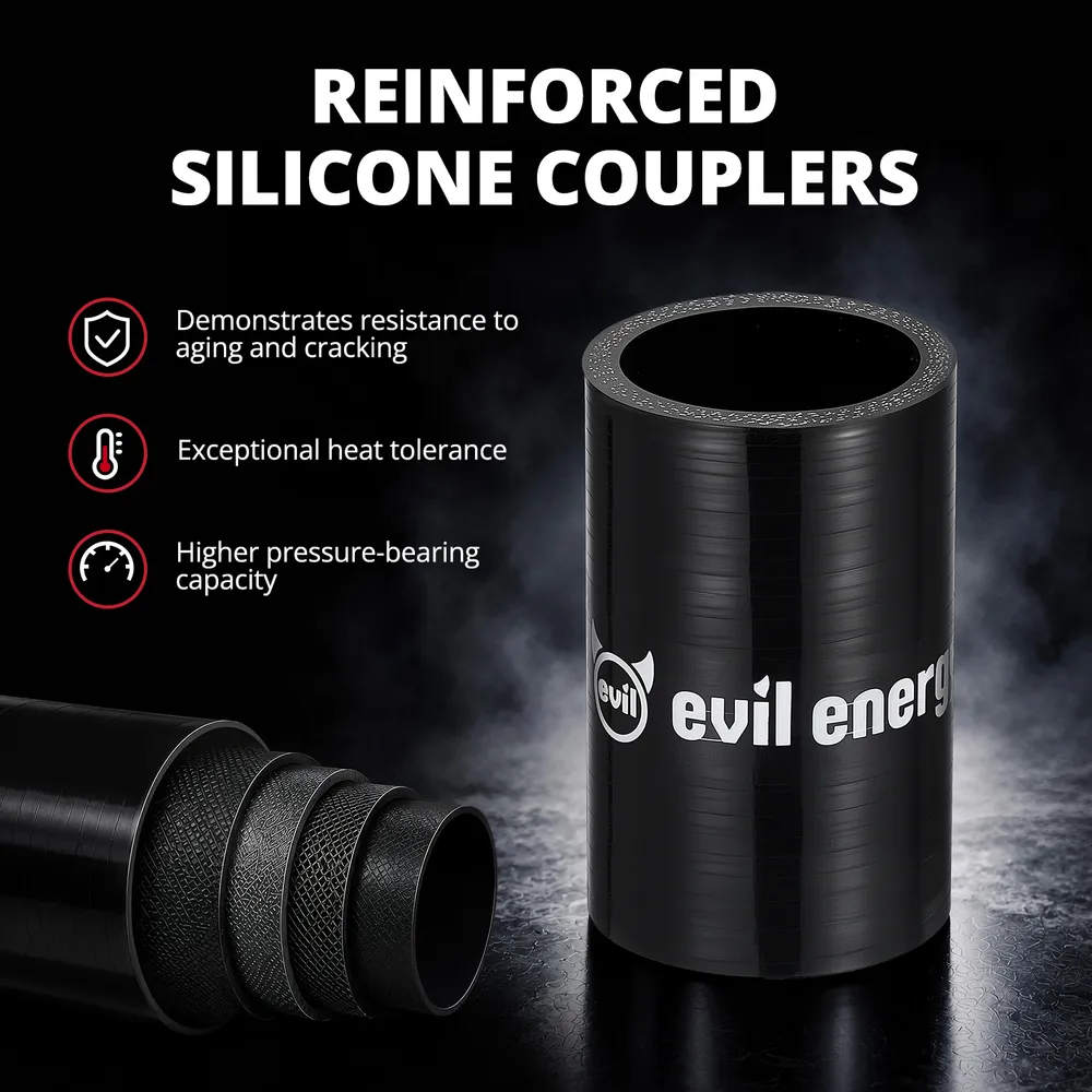 EVIL ENERGY Upper Coolant Hose Kit for 2019-2024 6.7L Cummins Standard Output, Aluminum Upper Radiator Coolant Hose Replacement Upgrade - Image 8