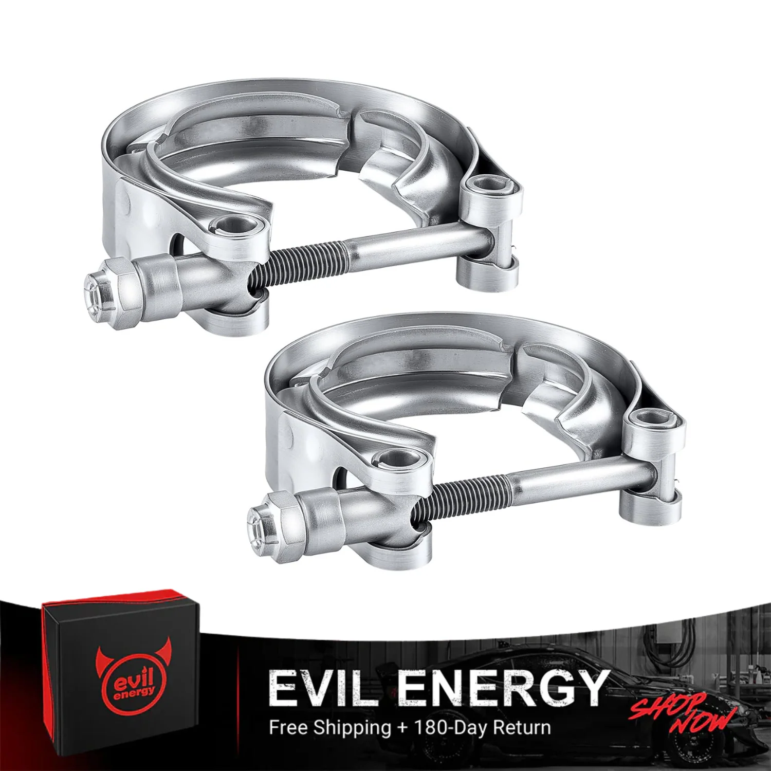 EVIL ENERGY V-Band Clamp Quick Release – Stainless Steel, No Flanges（1.5-6.0inch） - Image 2
