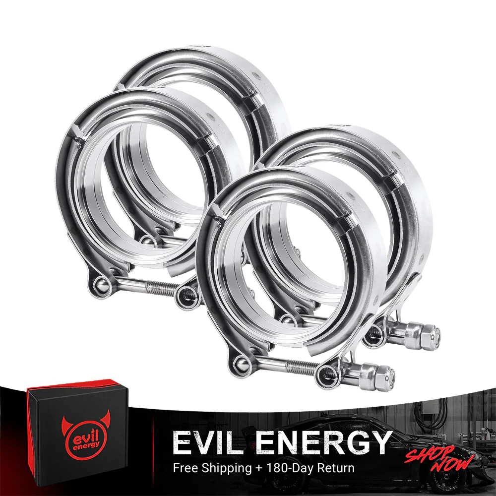 EVIL ENERGY V Band Clamp with Flange Male Female Stainless Steel (1.5-6.0 inch) - Image 3